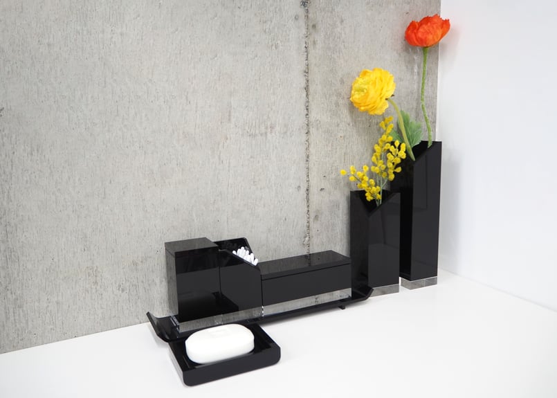 SABIA flower vase L black | WAAZWIZ web shop SABIA flower vase L black | WAAZWIZ web shop