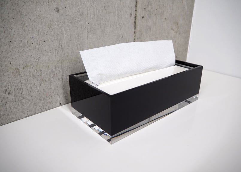 SABIA paper towel holder black | WAAZWIZ web shop