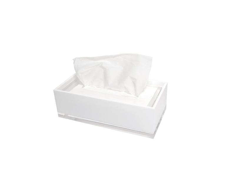 SABIA tissue box white | WAAZWIZ web shop