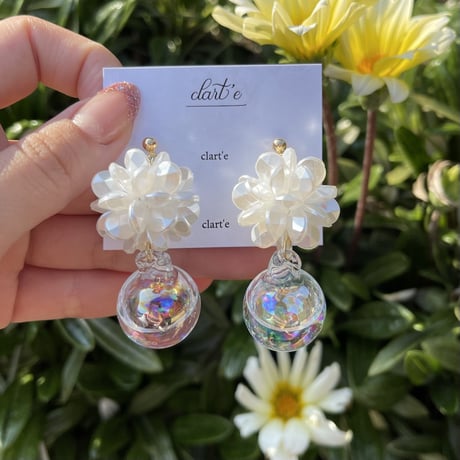 kazuu様 ご確認下さい。イヤリング 本物花