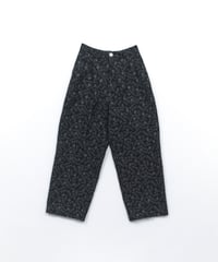 鳥の羽根JQ２タックパンツ　charcoal / green