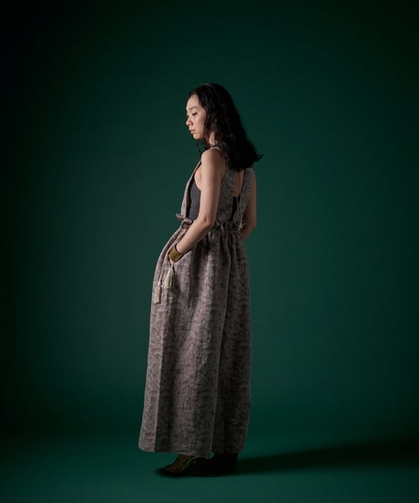 mori JQ パンツドレス　green / brown
