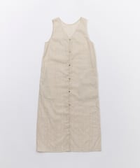 ラメストライプノースリーブワンピース