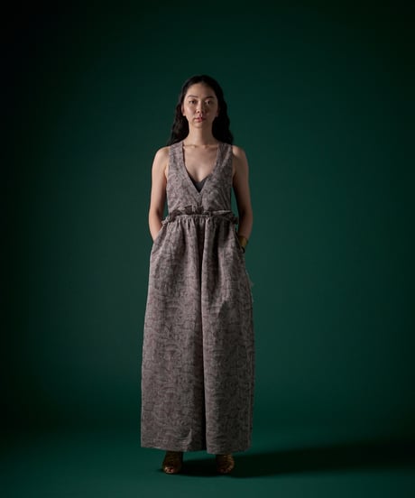 mori JQ パンツドレス　green / brown