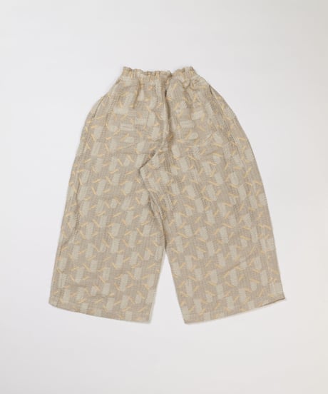 forestカットJQ　ワイドギャザーパンツ　gold / silver