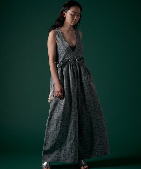 mori JQ パンツドレス　green / brown