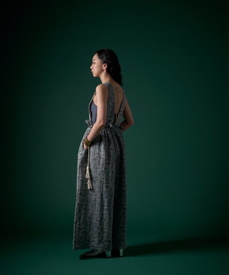 mori JQ パンツドレス　green / brown
