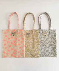 鳥の羽根JQ 手提げbag  pink/yellow/gray/charcoal/green/blue