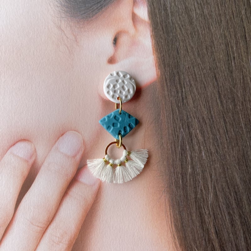 No.1253 ポリマークレイ④ ピアス No.1253 ポリマークレイ④ ピアス