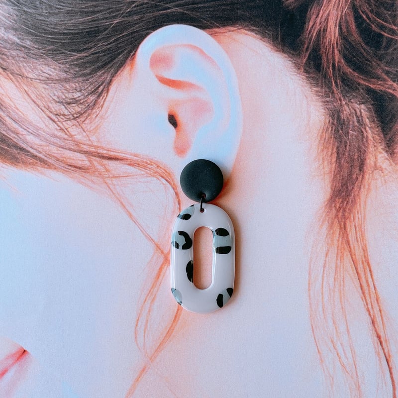 ポリマークレイ（ピアスorイヤリング）023m | Hübsch u. Glück