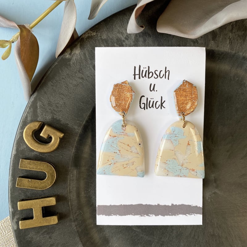 ポリマークレイ（ピアスorイヤリング）035m | Hübsch u. Glück