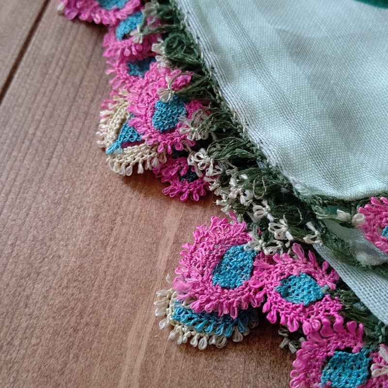 トルコ伝統手編みレースのビンテージスカーフ（イーネオヤ） | HAYAT 