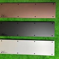 アルミンシェルフ　200㎜幅　天板　外：茶色　内：アルミ色（中抜き）
