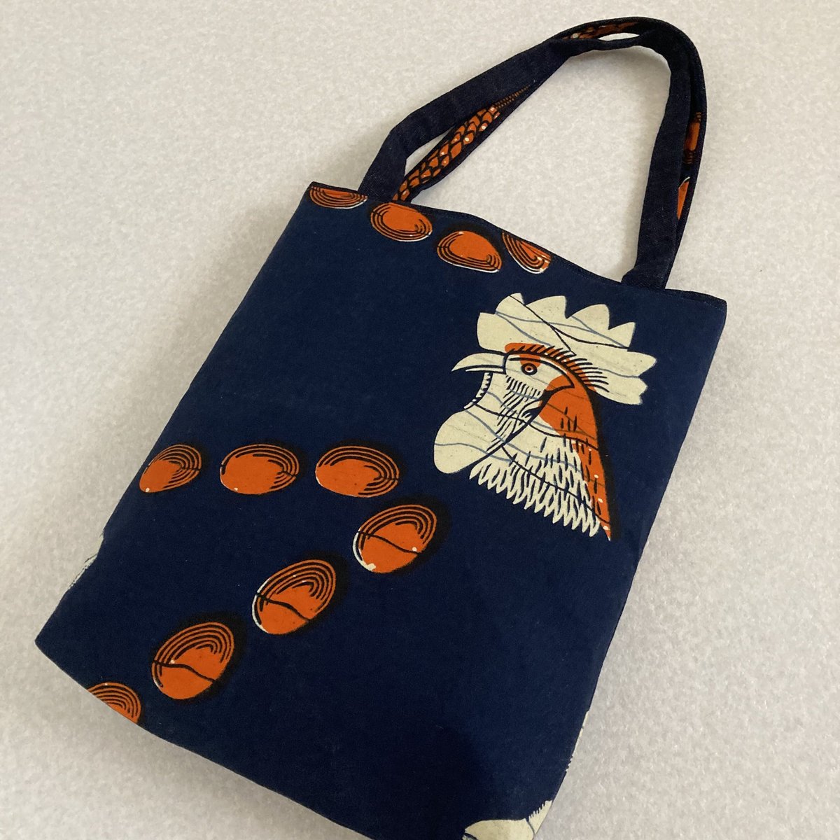 アフリカンバティックトートバッグ/M/ニワトリ | mille l'ete