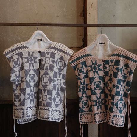 patchwork vest < ladies > size:F