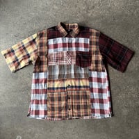 CHECK PATCHWORK OP SH SIZE L