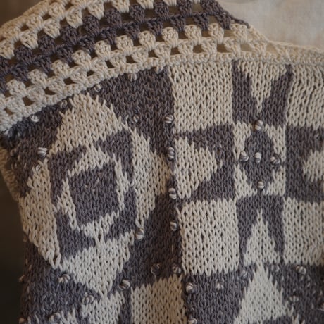 patchwork vest < ladies > size:F