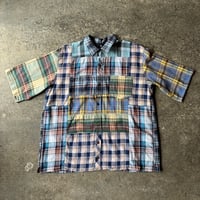 CHECK PATCHWORK OP SH SIZE L