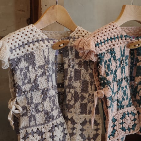 patchwork vest  ladies <kids >size:1