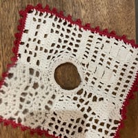 patchwork lace square chouchou <kids >