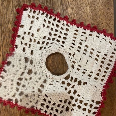 patchwork lace square chouchou <kids >