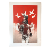 Robert Del Naja aka 3D -  'Four Noble Truths (Red)' 2007