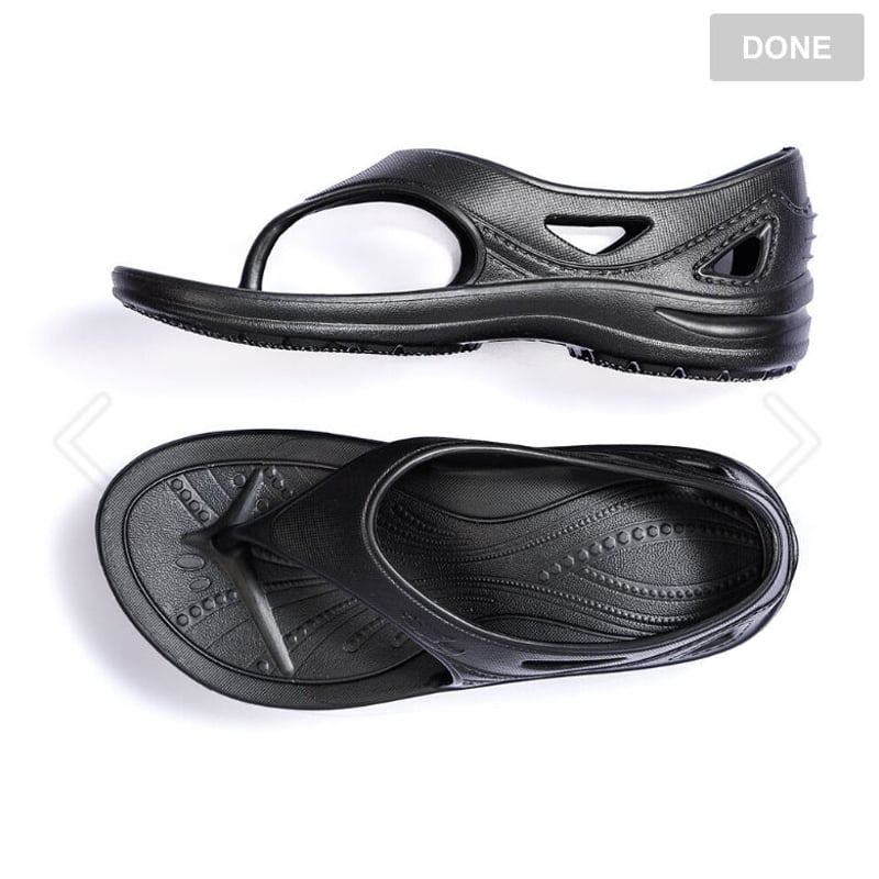 台湾サンダル かかとあり 黒 | 小部本舗の台湾サンダル