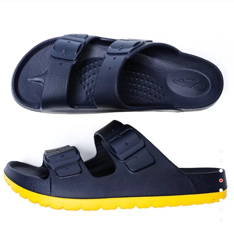 台湾サンダル 超カイテキ 紺/黄 | 小部本舗の台湾サンダル