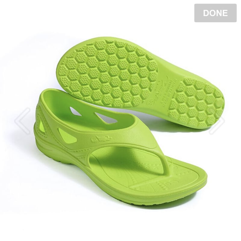 台湾サンダル かかとあり 緑 | 小部本舗の台湾サンダル