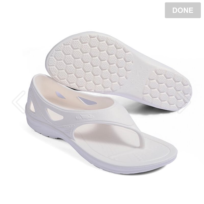 台湾サンダル かかとあり 白 | 小部本舗の台湾サンダル