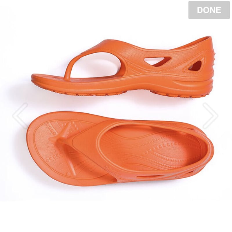 台湾サンダル かかとあり 橙 | 小部本舗の台湾サンダル