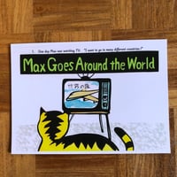 英語紙しばい『Max Goes Around the World』（A4判）
