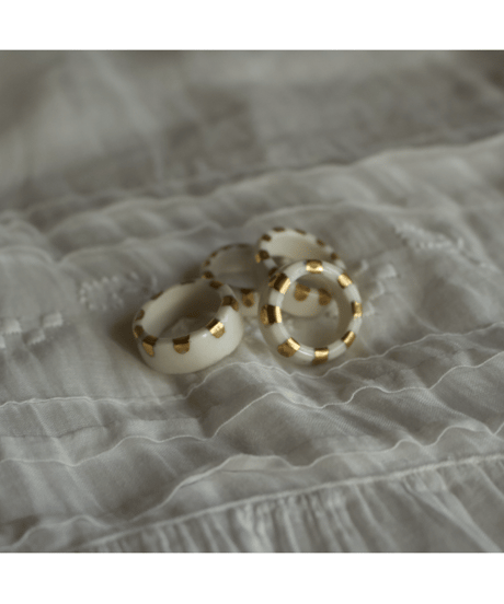 ceramic ring gold <crown> 12号