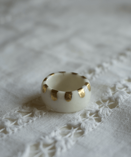 ceramic ring gold <crown> 12号