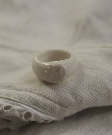 Ceramics ring【initial M】