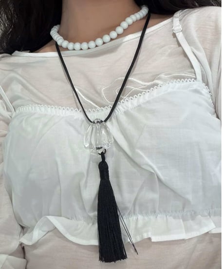 shell tassel pendant