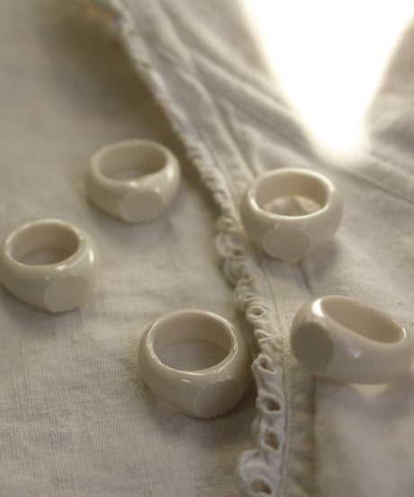 Ceramics ring【initial M】