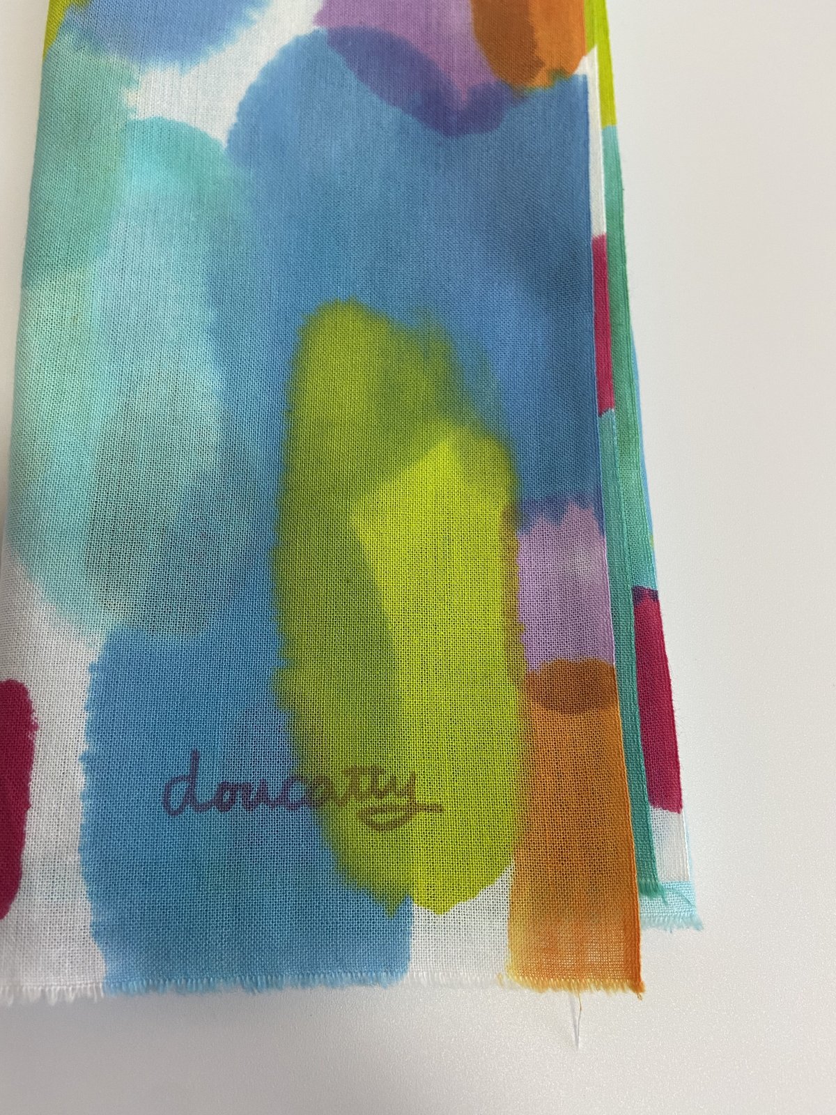 doucatty厚手のラグ手染め布 レア doucatty厚手のラグ手染め布 レア 染め布