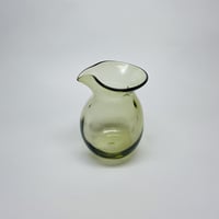 白鴉再生硝子器製作所　水差し　緑