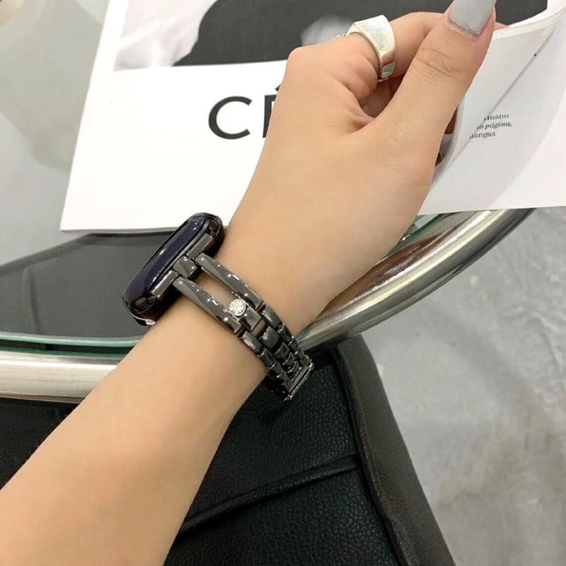STORE Apple Watch ダイヤモンド風装飾付き 豪華ダイヤ AppleWatch Serise 10バンド 高級感 金属 アップル