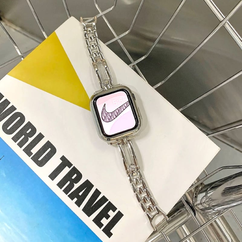 STORE Apple Watch ダイヤモンド風装飾付き 豪華ダイヤ AppleWatch Serise 10バンド 高級感 金属 アップル
