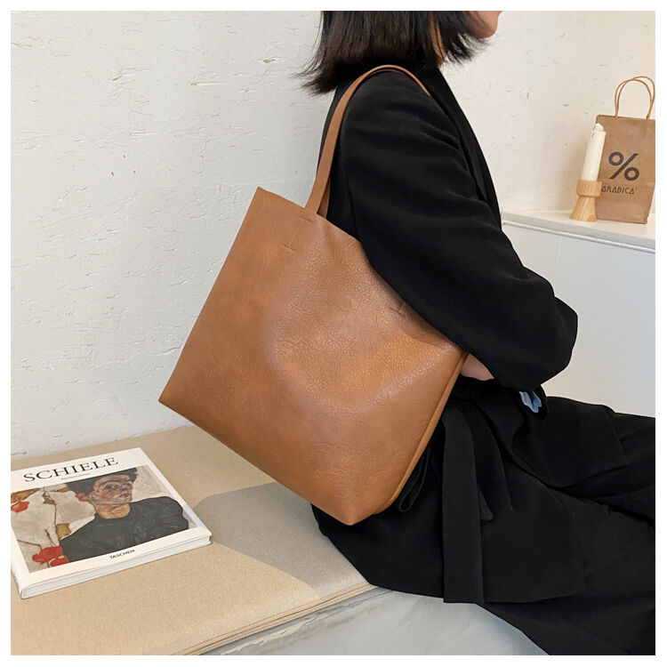 シンプルレザートートバッグ | dey