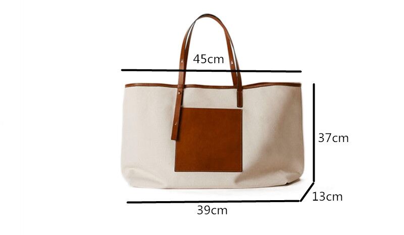 外ポケット付き大容量トートバッグ | dey