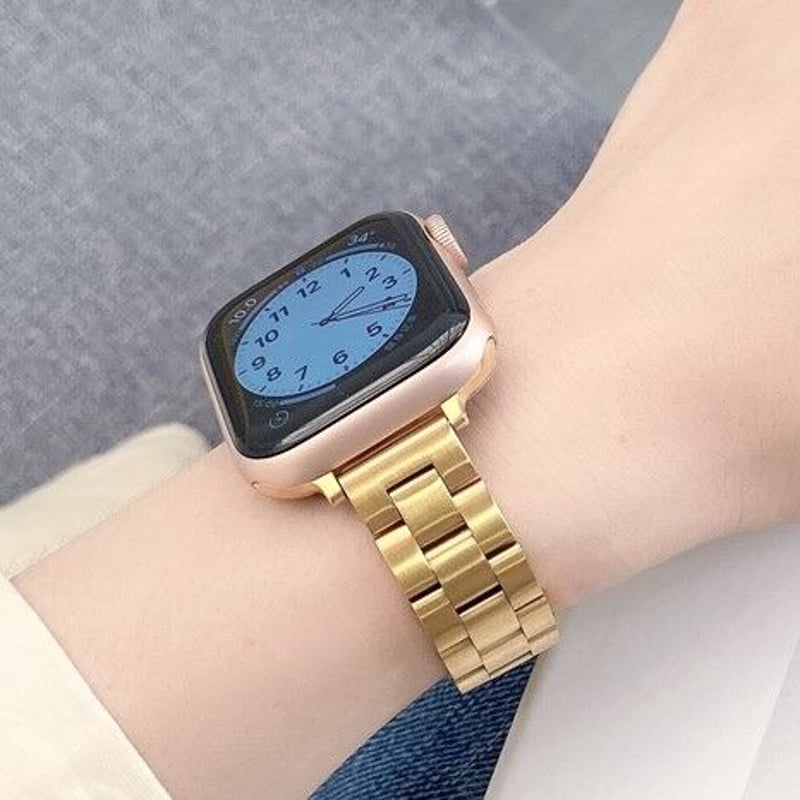 Apple Watch ゴールドシンプルデザインストラップ | dey Apple Watch ゴールドシンプルデザインストラップ | dey