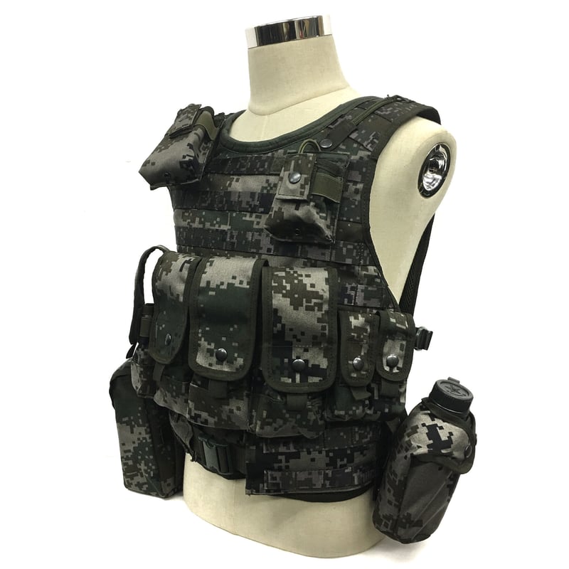 15式防弾ベスト】 林地迷彩 タクティカル戦術ベスト クイックリリース
