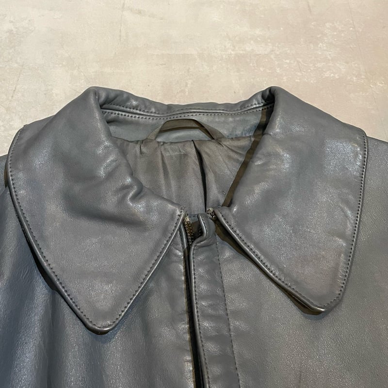 70s~ German navy Submarine Leather Jacket | cli