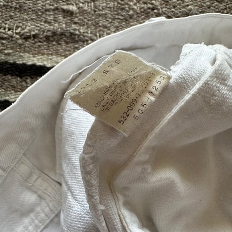 90s Levi's 505 W32 L34 USA White