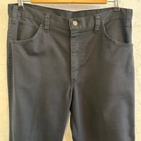 70s unknown Bootcut Pants 42TALON Zipper w86 Black