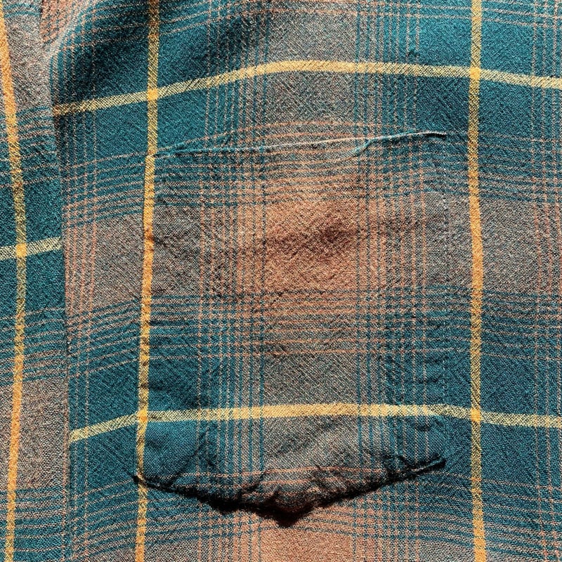 〜60s vintage PENNYS ombre check swingtop NEW》1960's PENNY'S TOWNCRAFT OMBRE CHECK RAYON SHIRT】 1960年代頃