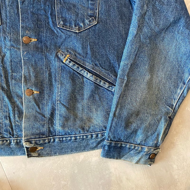 70s~ RUSTLER Denim Jacket XL | clique vintage&u